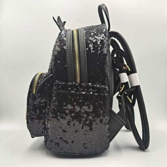 Loungefly Sanrio Hello Kitty and Friends Badtz Maru Sequins Mini Backpack Bag - Picture 4 of 16